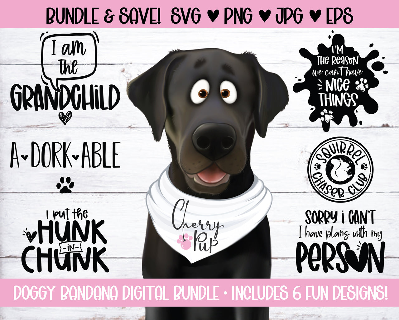 Dog Bandana SVG Bundle Six