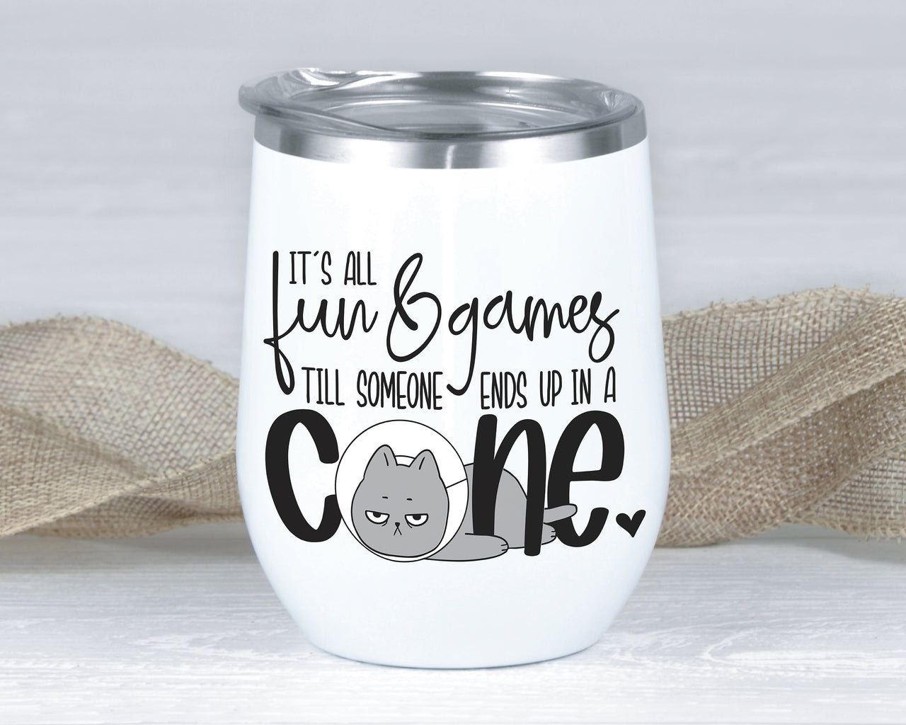 All Fun And Games Until Someone Ends Up In A Cone Kitty SVG
