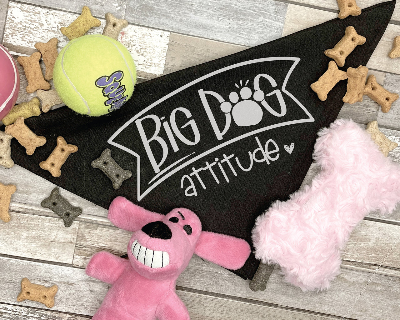 Big Dog Attitude Dog Bandana SVG