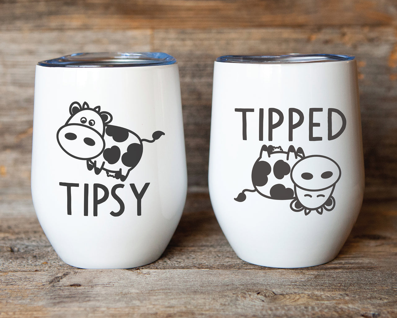 Tipsy and Tipped Cow SVG