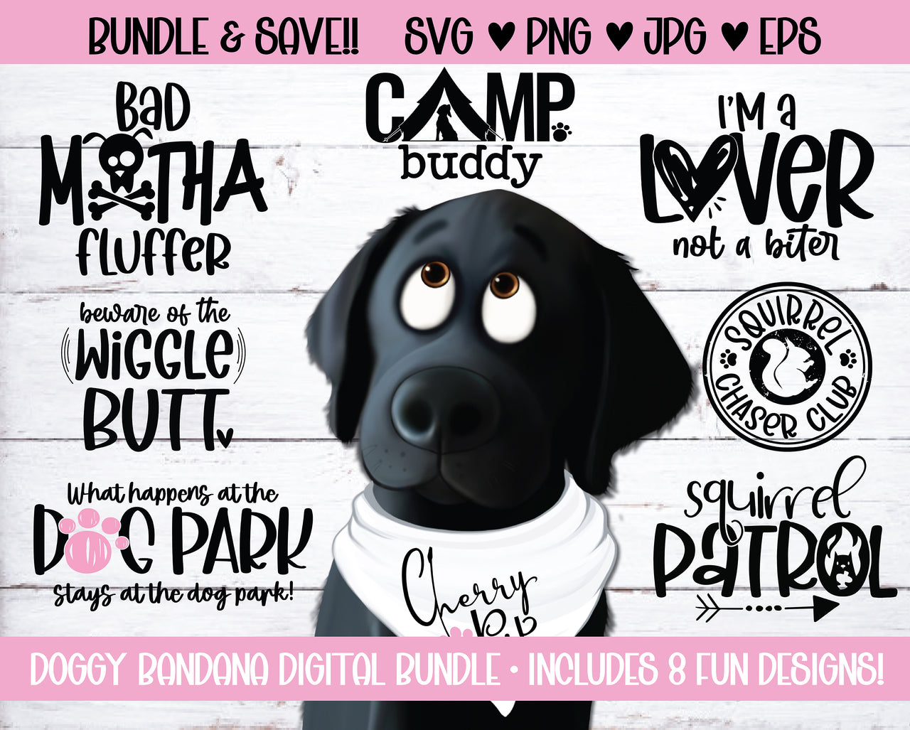 Summer Swag Dog Bandana SVG Bundle