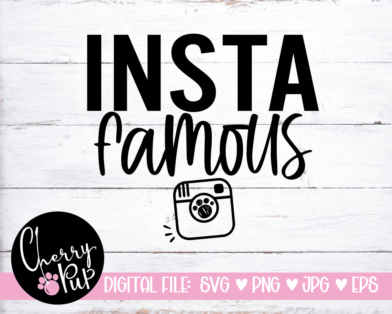 Insta Famous Dog Bandana SVG