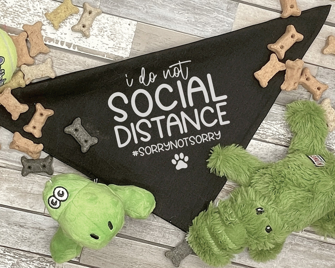 I Do Not Social Distance Dog Bandana SVG