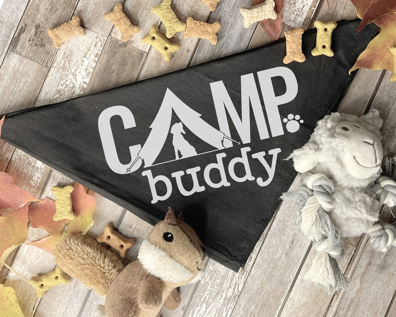 Camp Buddy Dog Bandana SVG