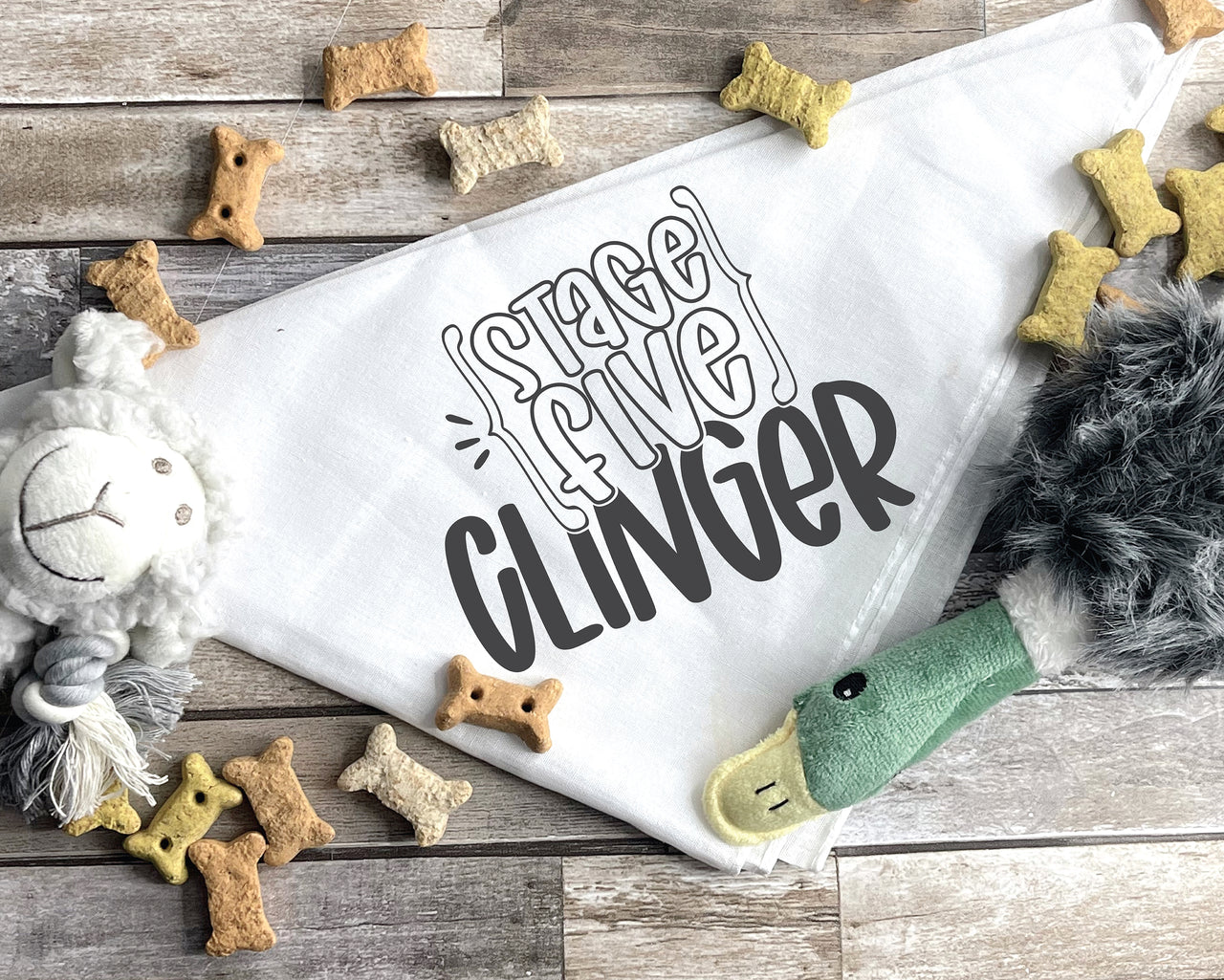 Stage Five Clinger Dog Bandana SVG