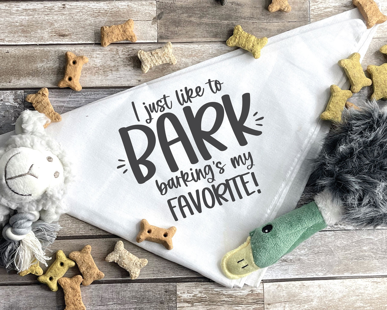 Barking's My Favorite Dog Bandana SVG