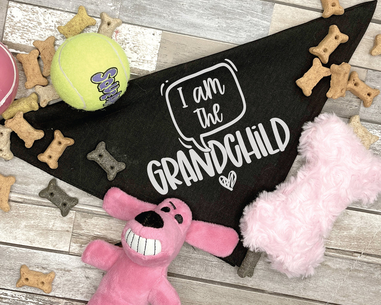 I Am the Grandchild Dog Bandana SVG