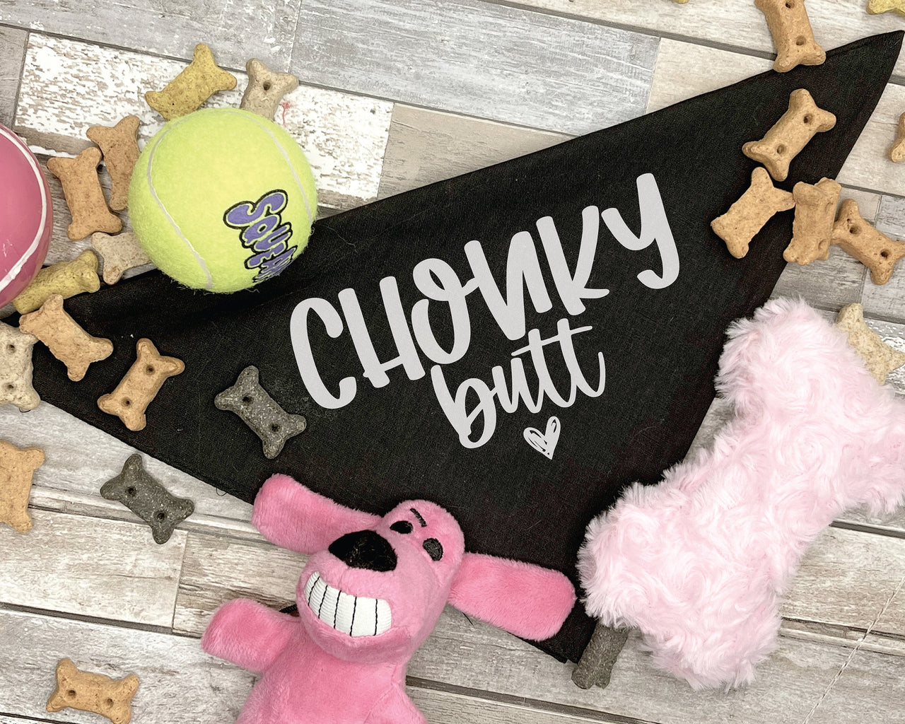 Chonky Butt Dog Bandana SVG