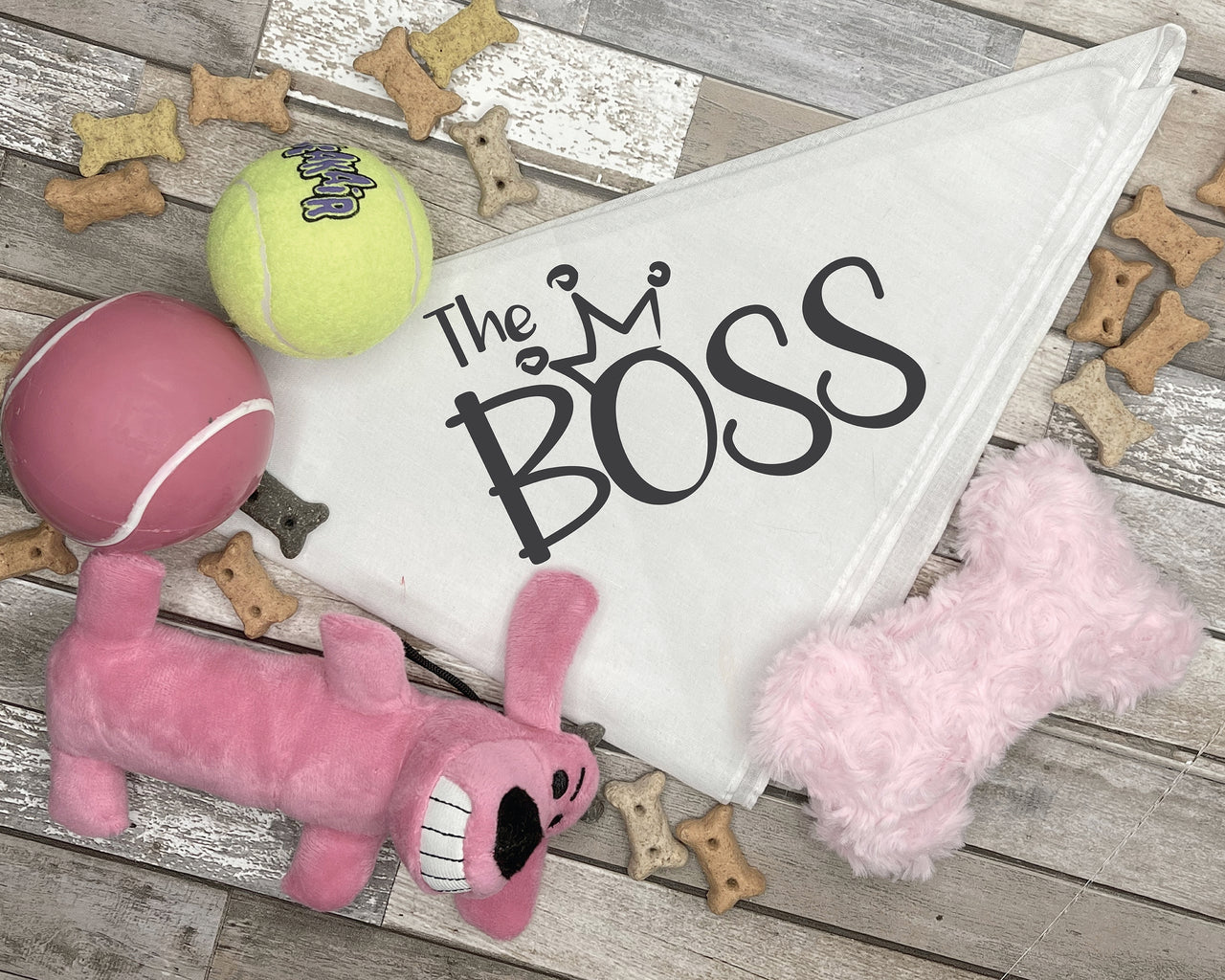 The Boss Dog Bandana SVG