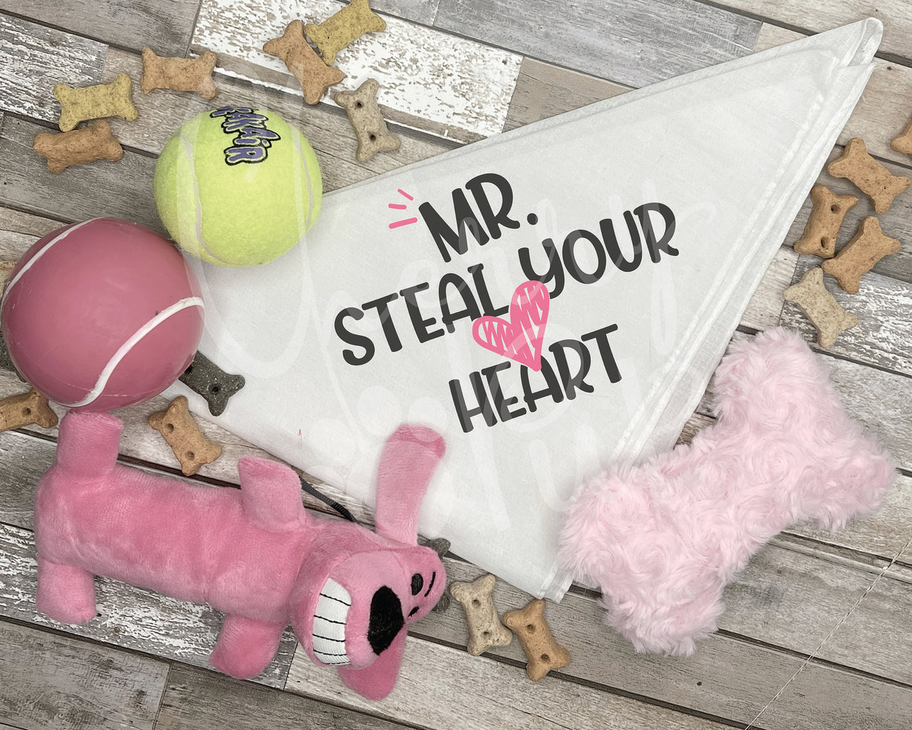 Mr. Steal Your Heart Dog Bandana SVG