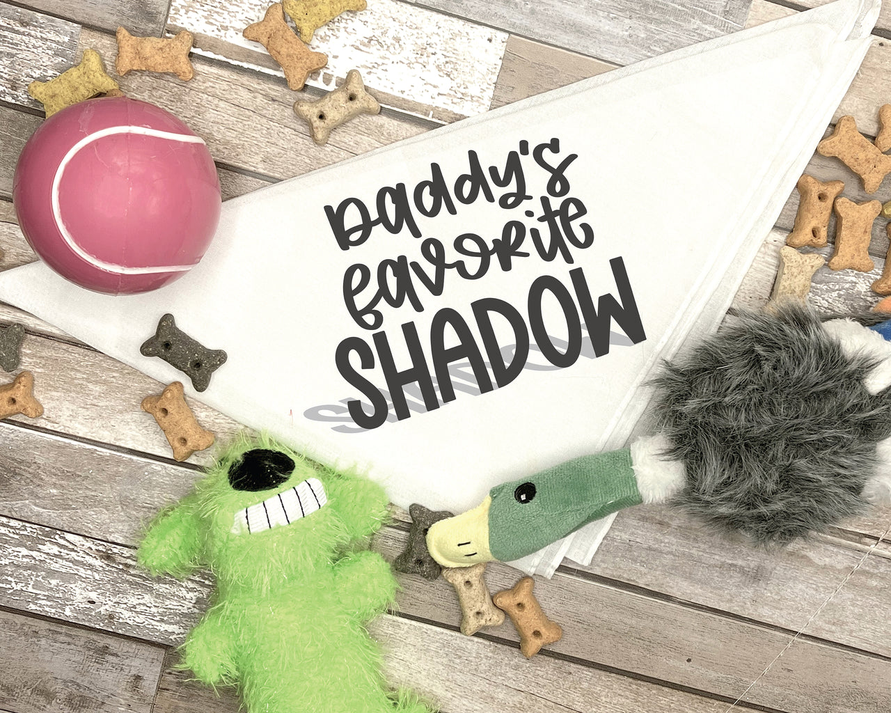 Daddy's Favorite Shadow Dog Bandana SVG