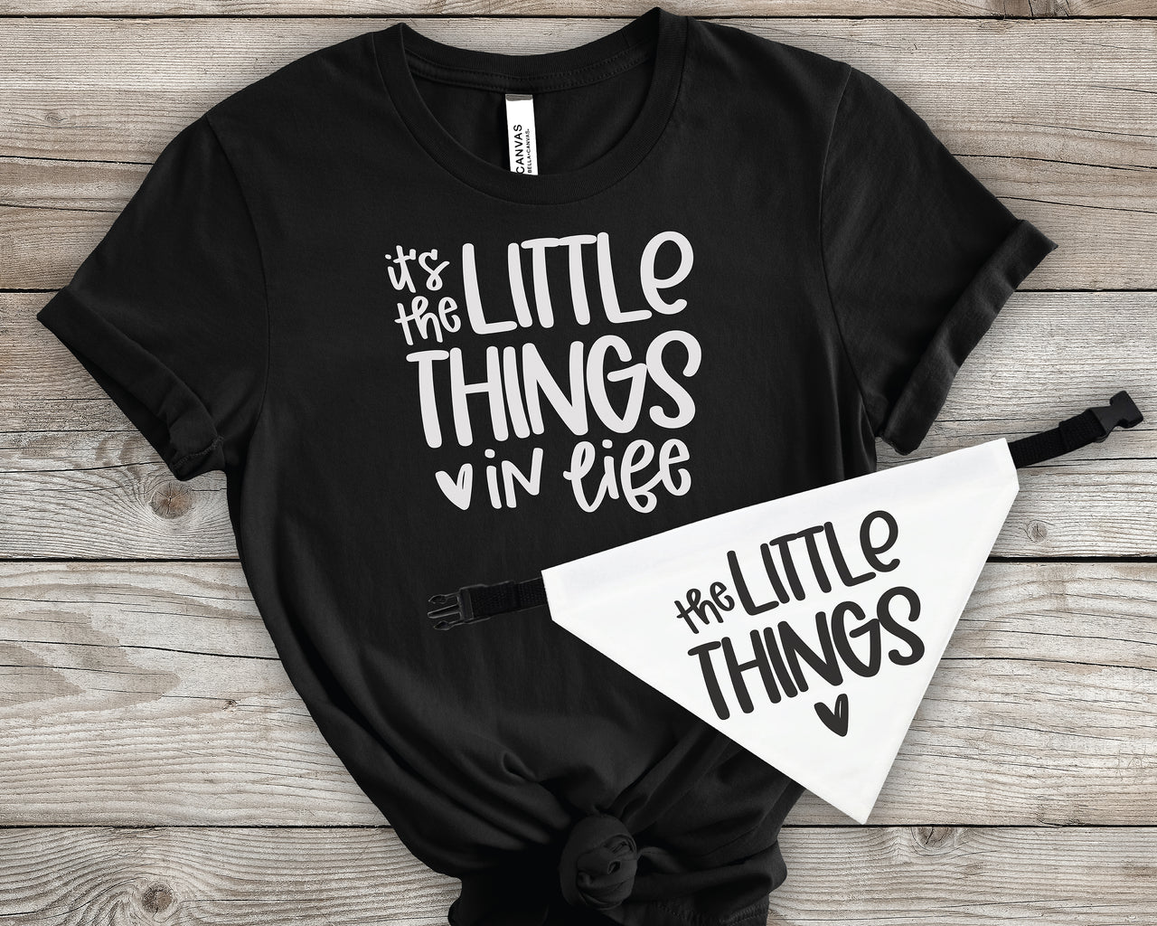 It's The Little Things In Life Dog Bandana SVG