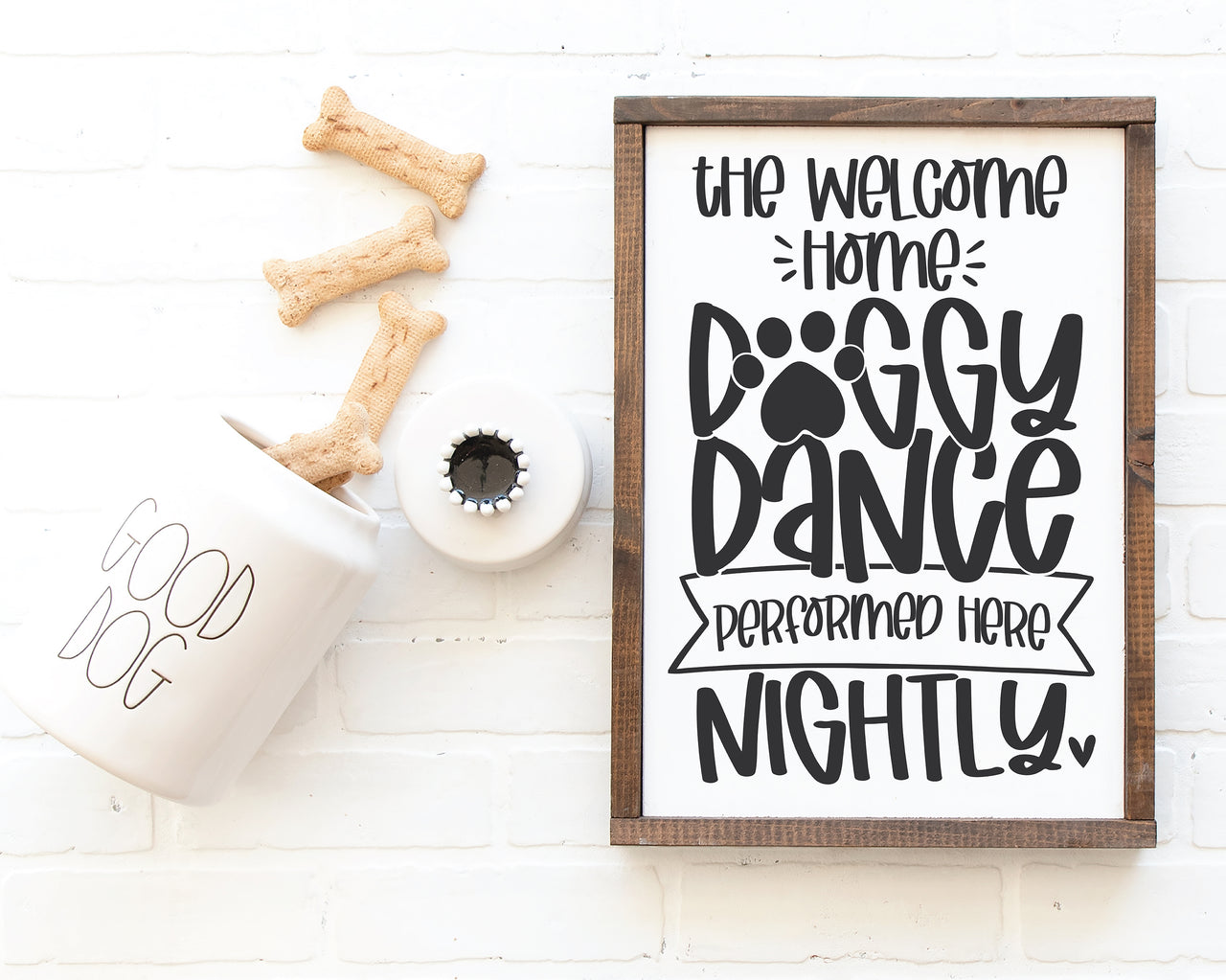 Welcome Home Doggy Dance Performed Here Nightly SVG
