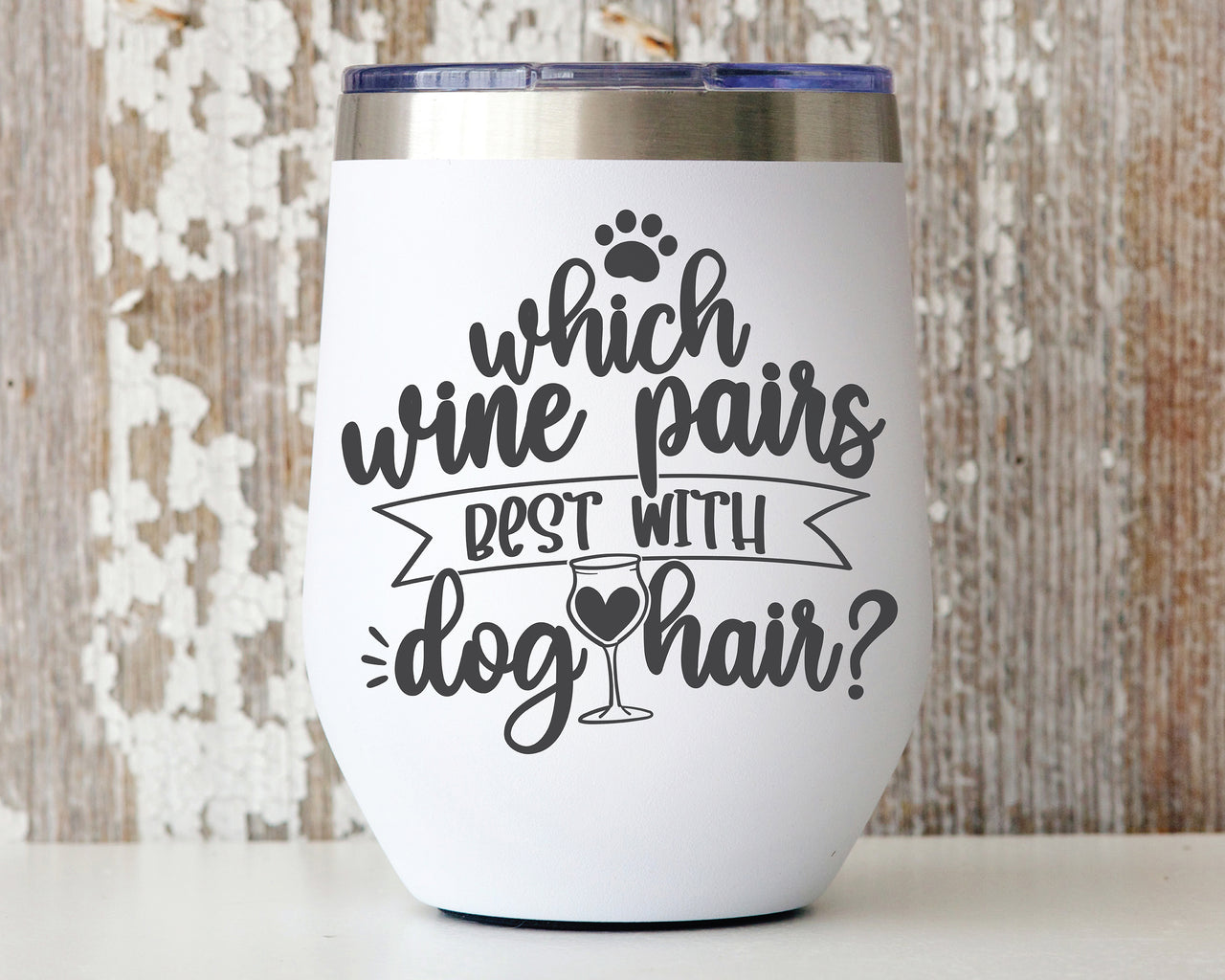 Which Wine Pairs Best With Dog Hair SVG