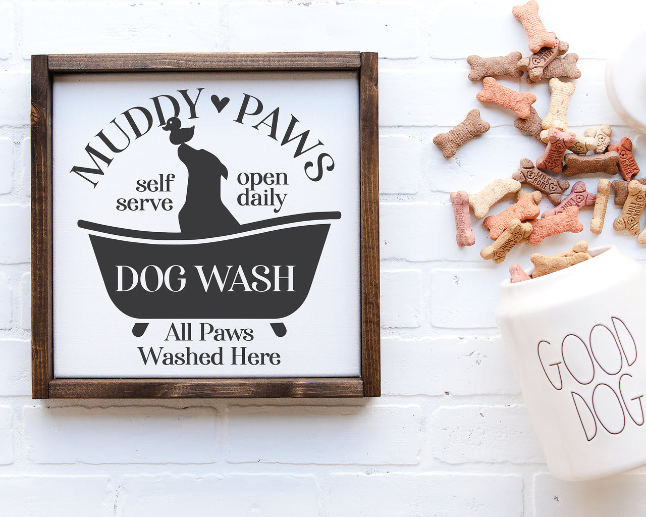 Muddy Paws Dog Wash SVG