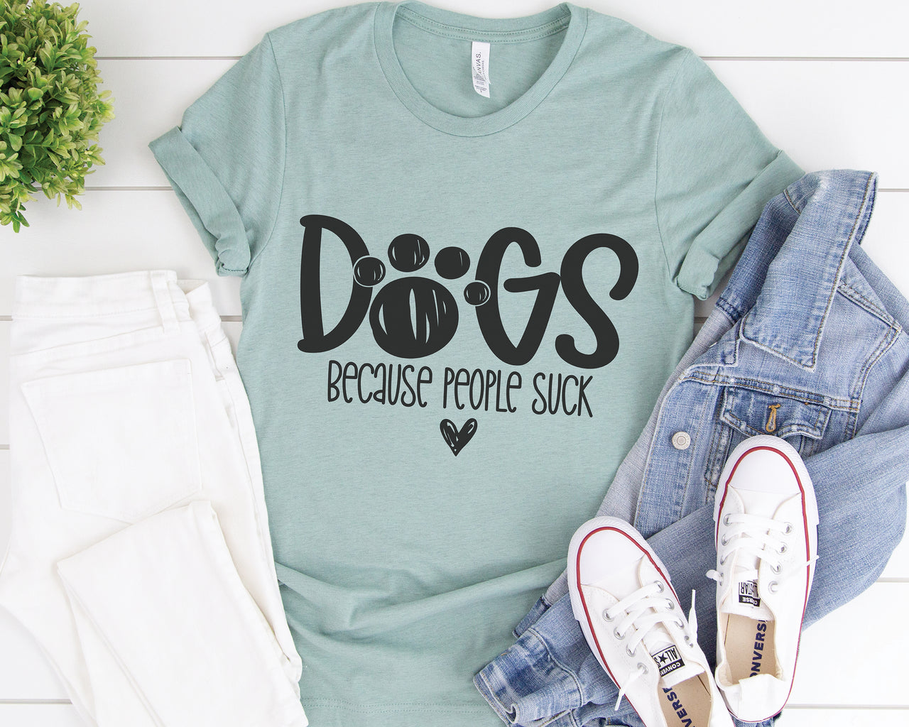 Dogs Because People Suck SVG