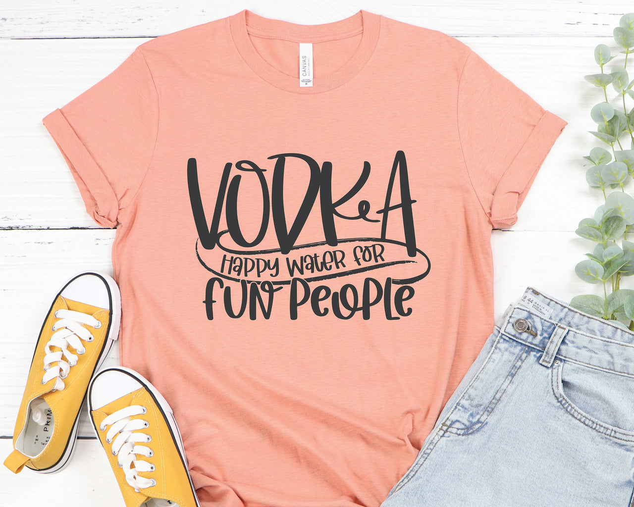 Vodka Happy Water For Fun People SVG