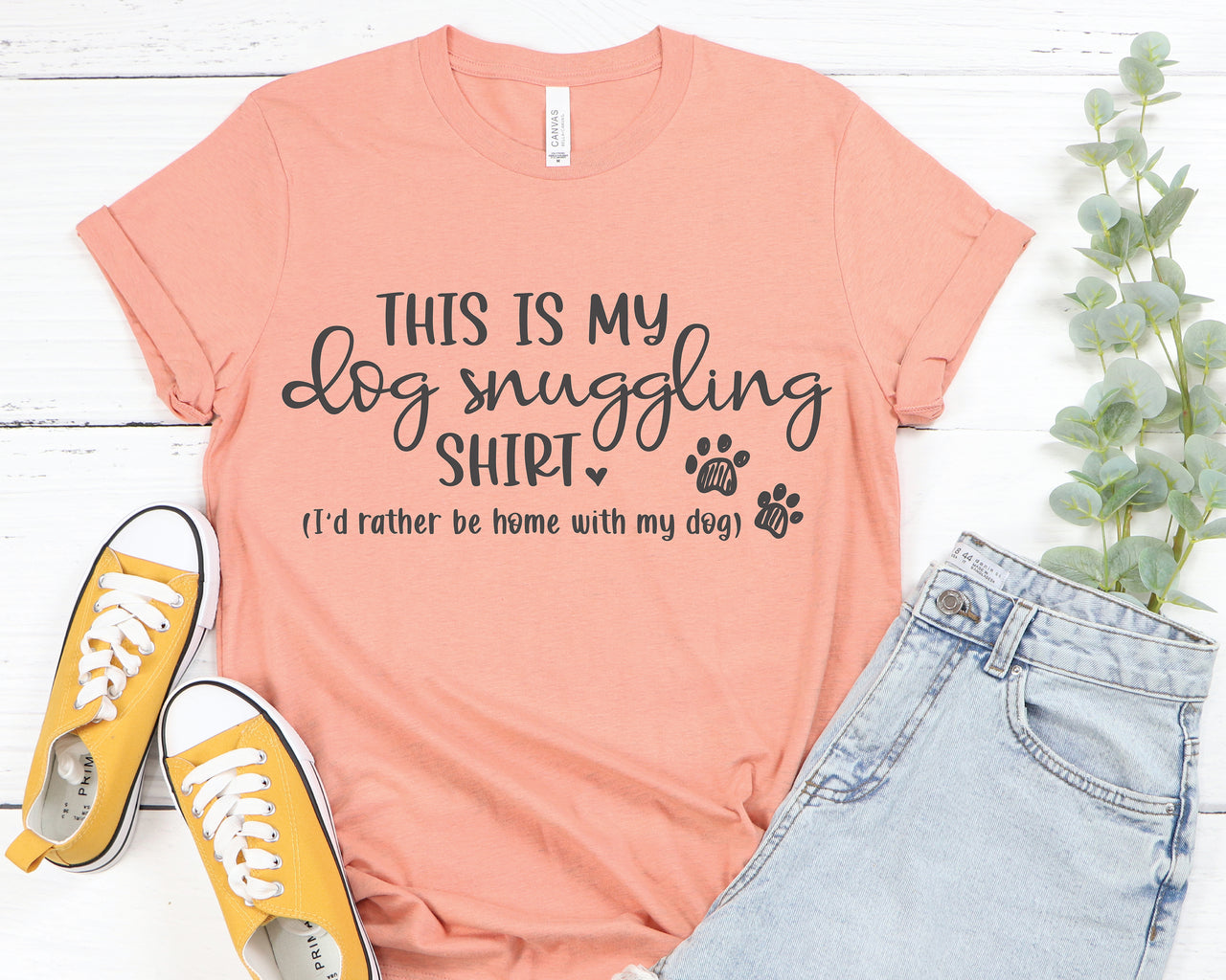 This Is My Dog Snuggling Shirt SVG