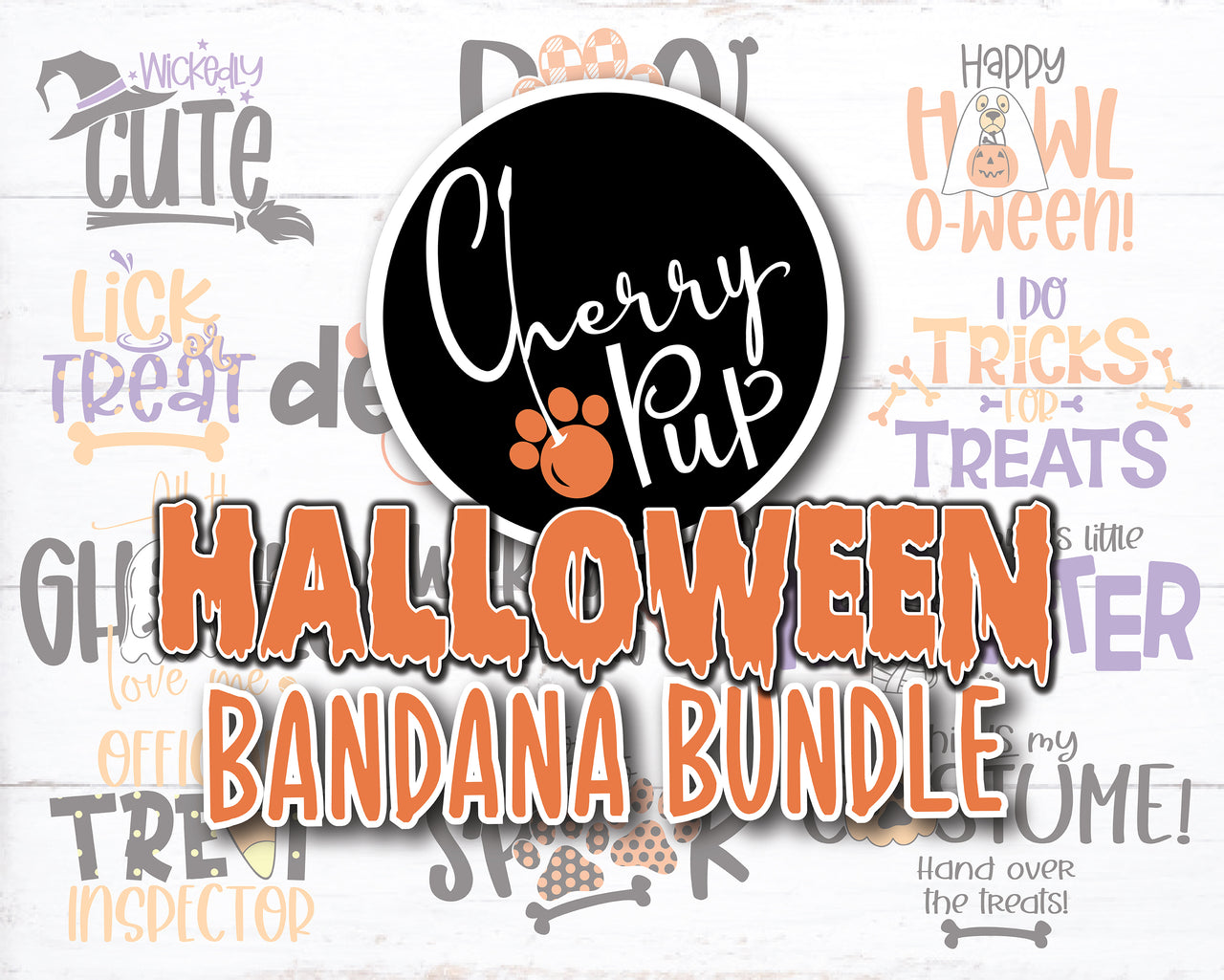 Ultimate Halloween Dog Bandana SVG Bundle!