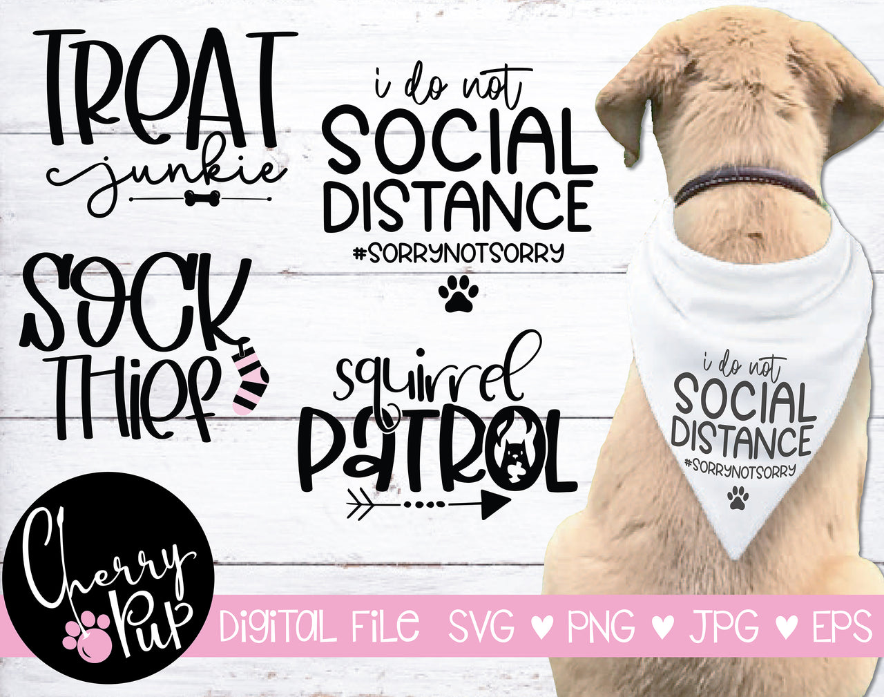 Dog Bandana SVG Bundle