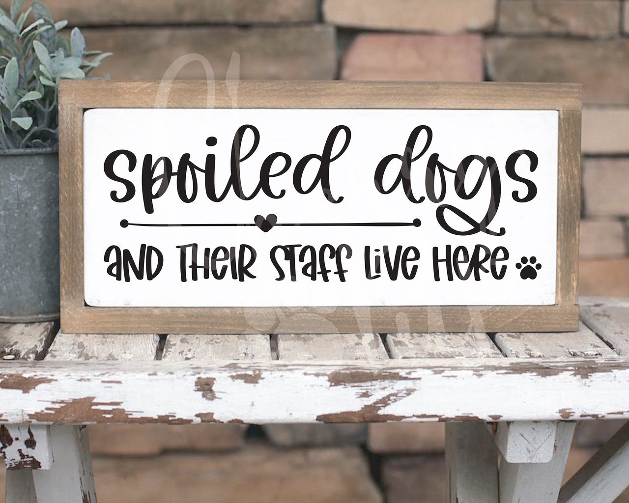 Spoiled Dogs And Their Staff Live Here SVG