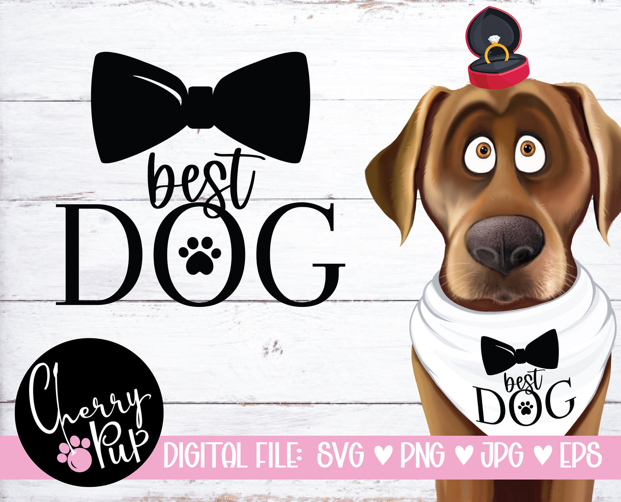 Best Dog, Dog Bandana SVG