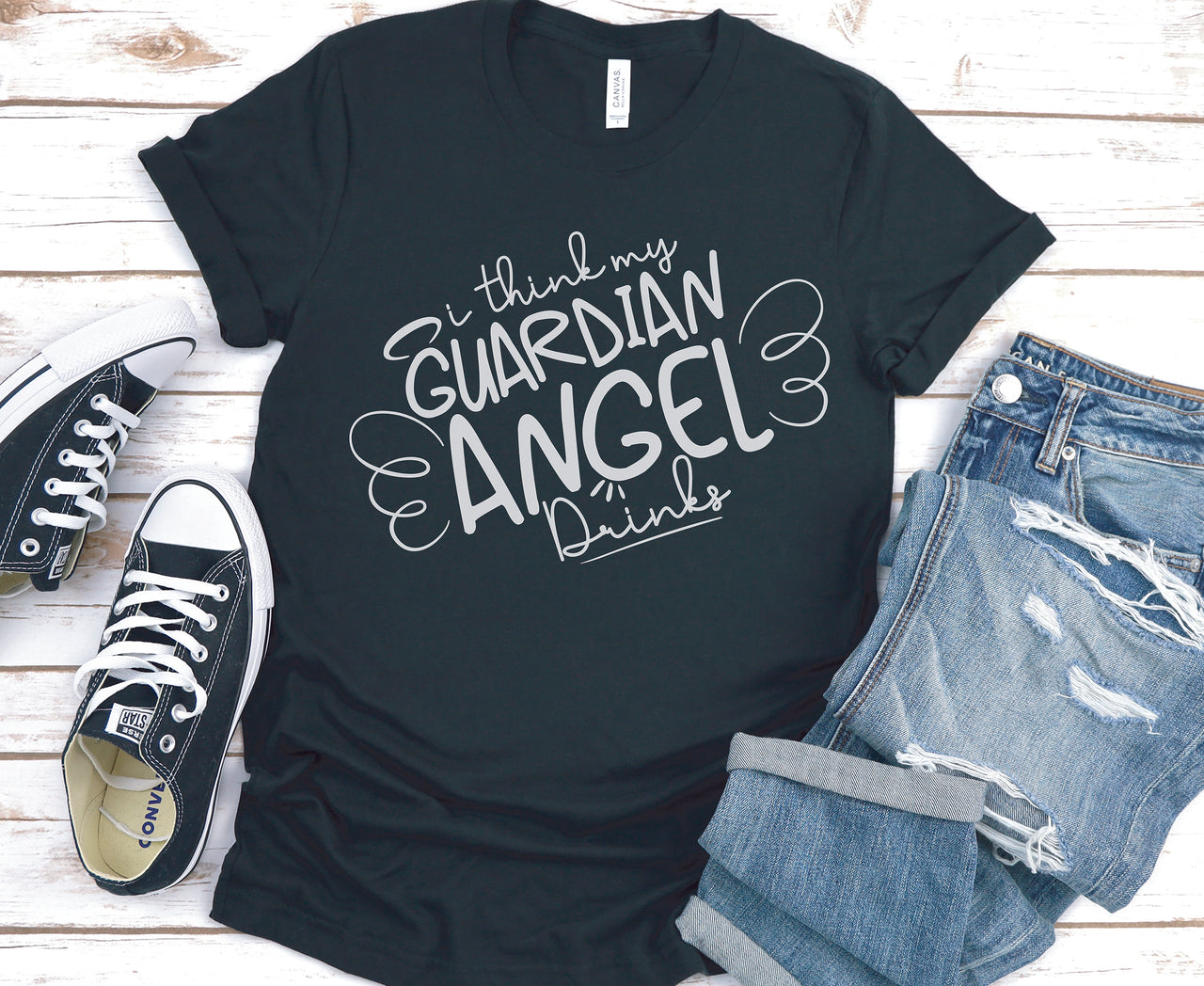 SVG Digital Download, My Guardian Angel Drinks