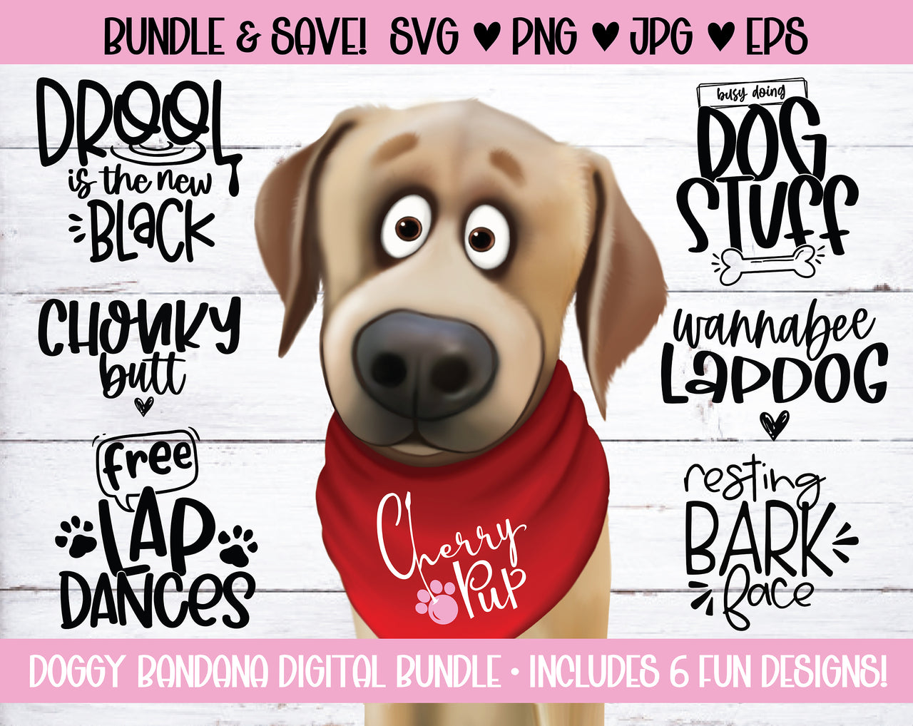 Dog Bandana SVG Bundle Five