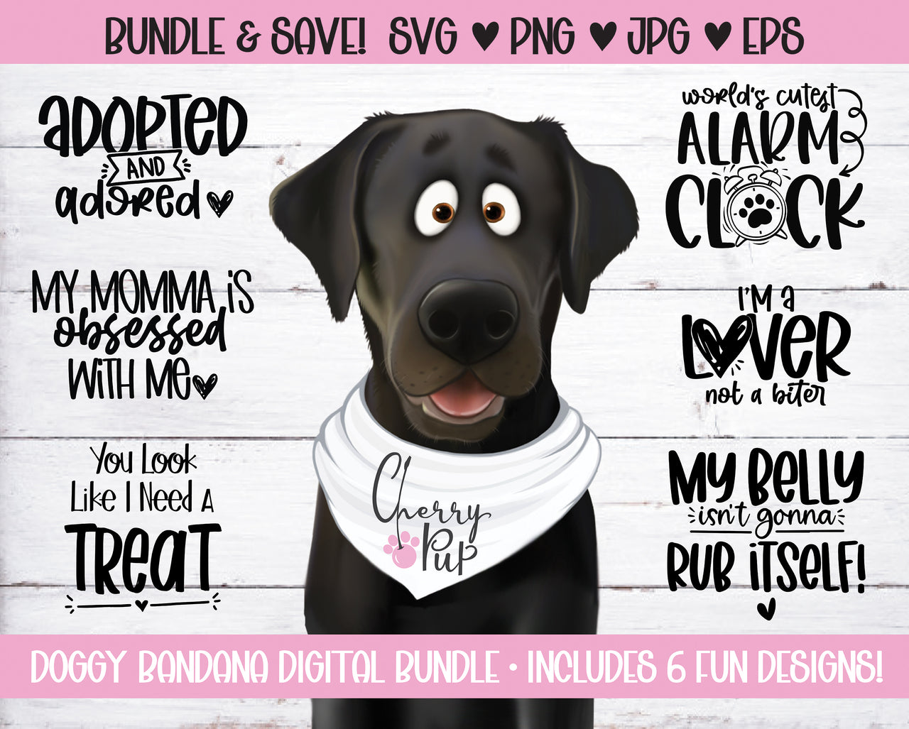 Dog Bandana SVG Bundle 4