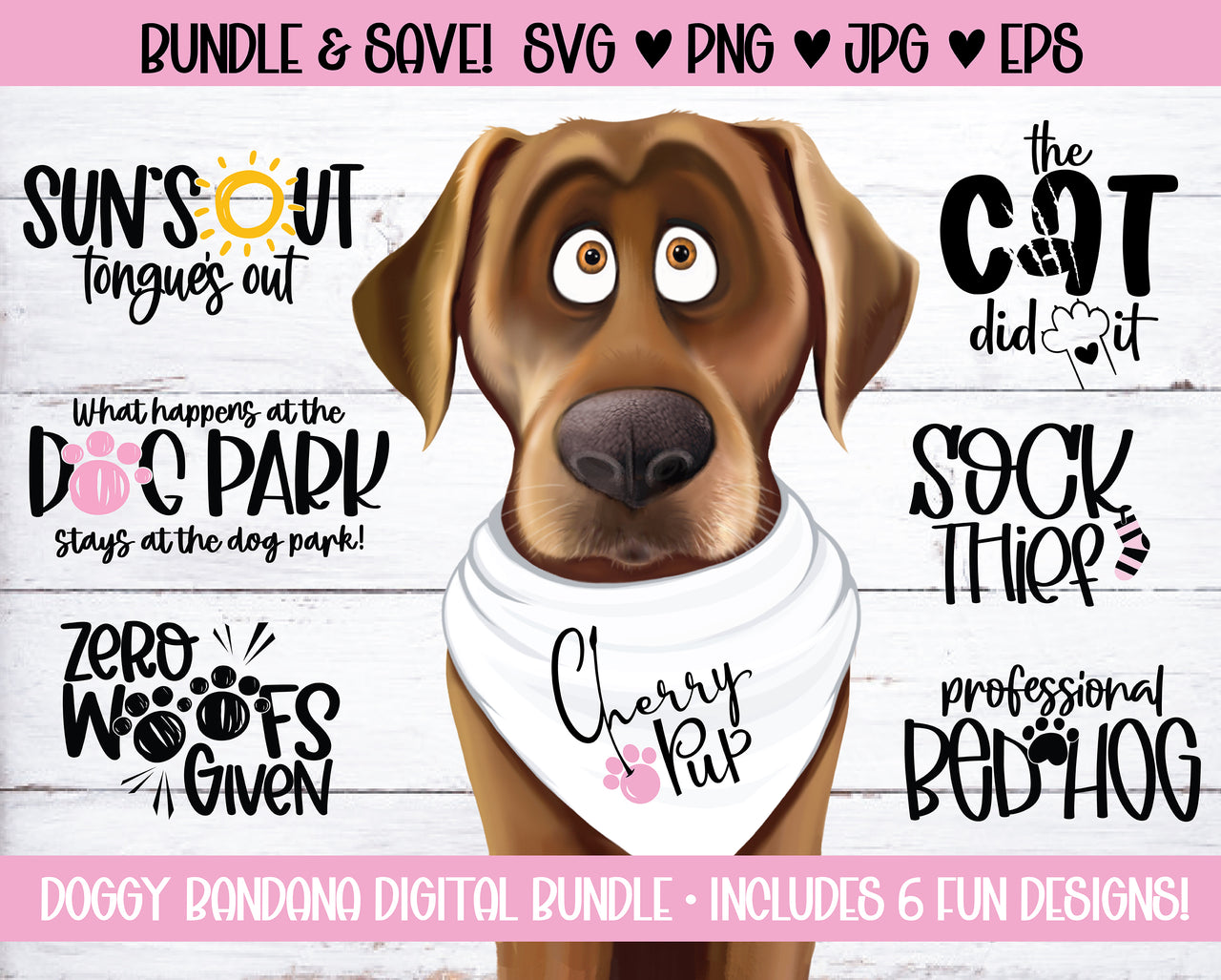 Dog Bandana Bundle Version One SVG
