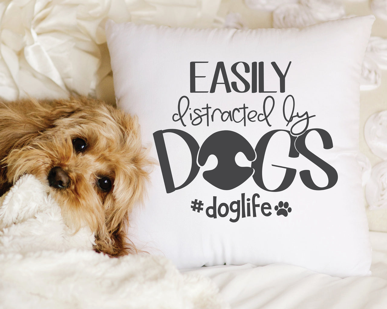 Easily Distracted By Dogs SVG