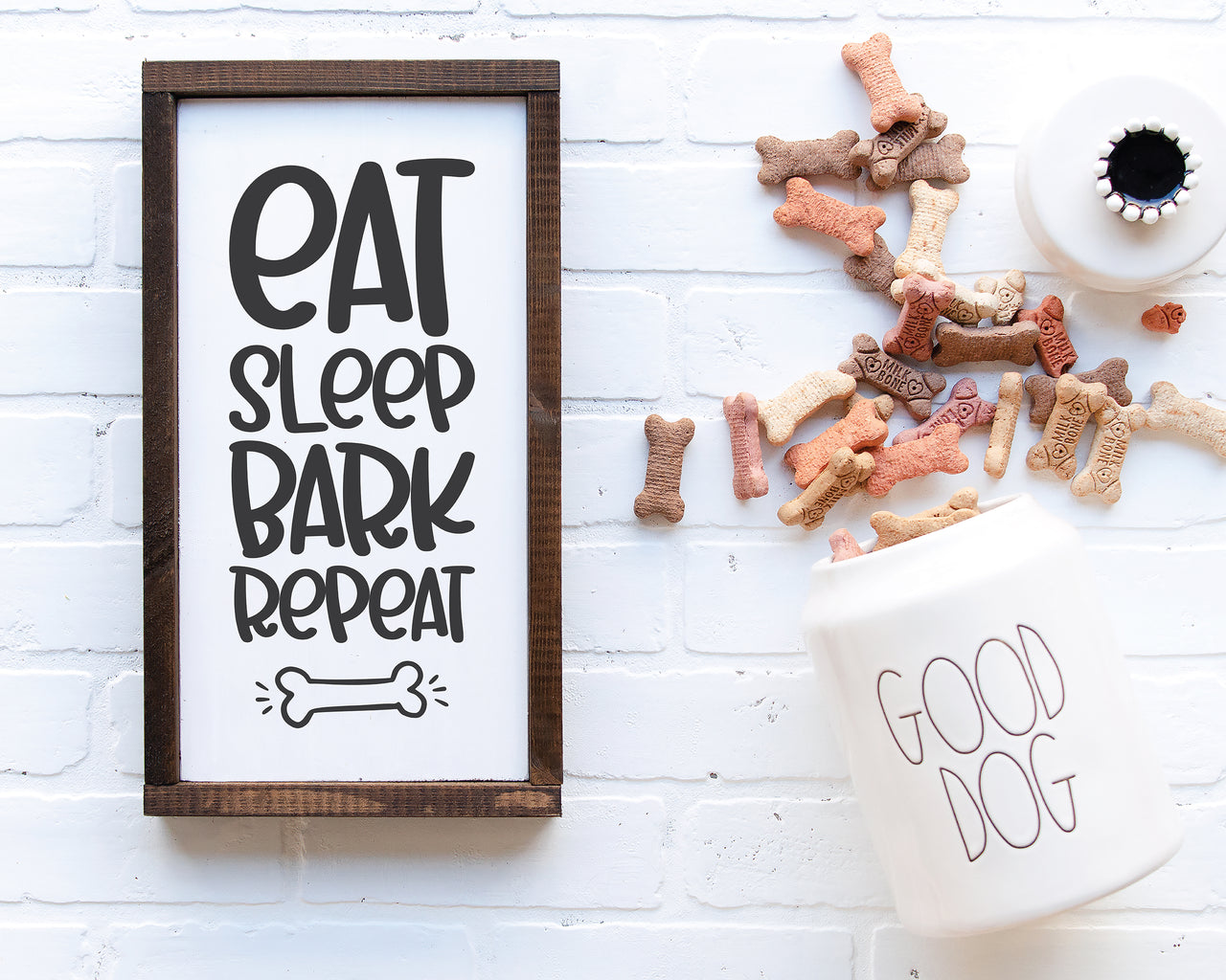 Eat Sleep Bark Repeat SVG