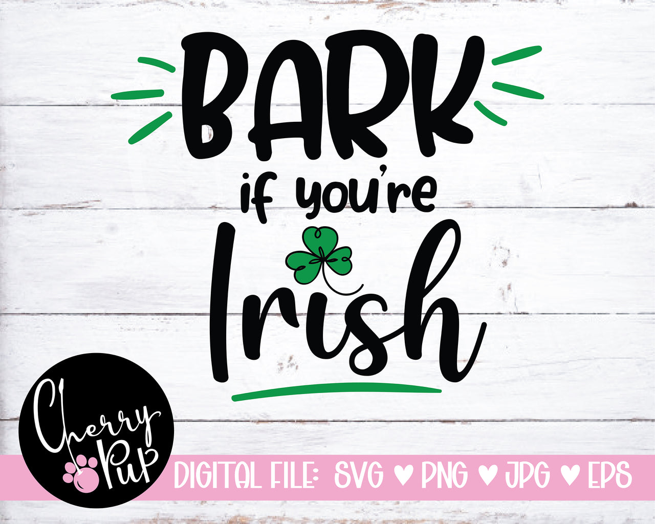 Bark If You're Irish Dog Bandana SVG