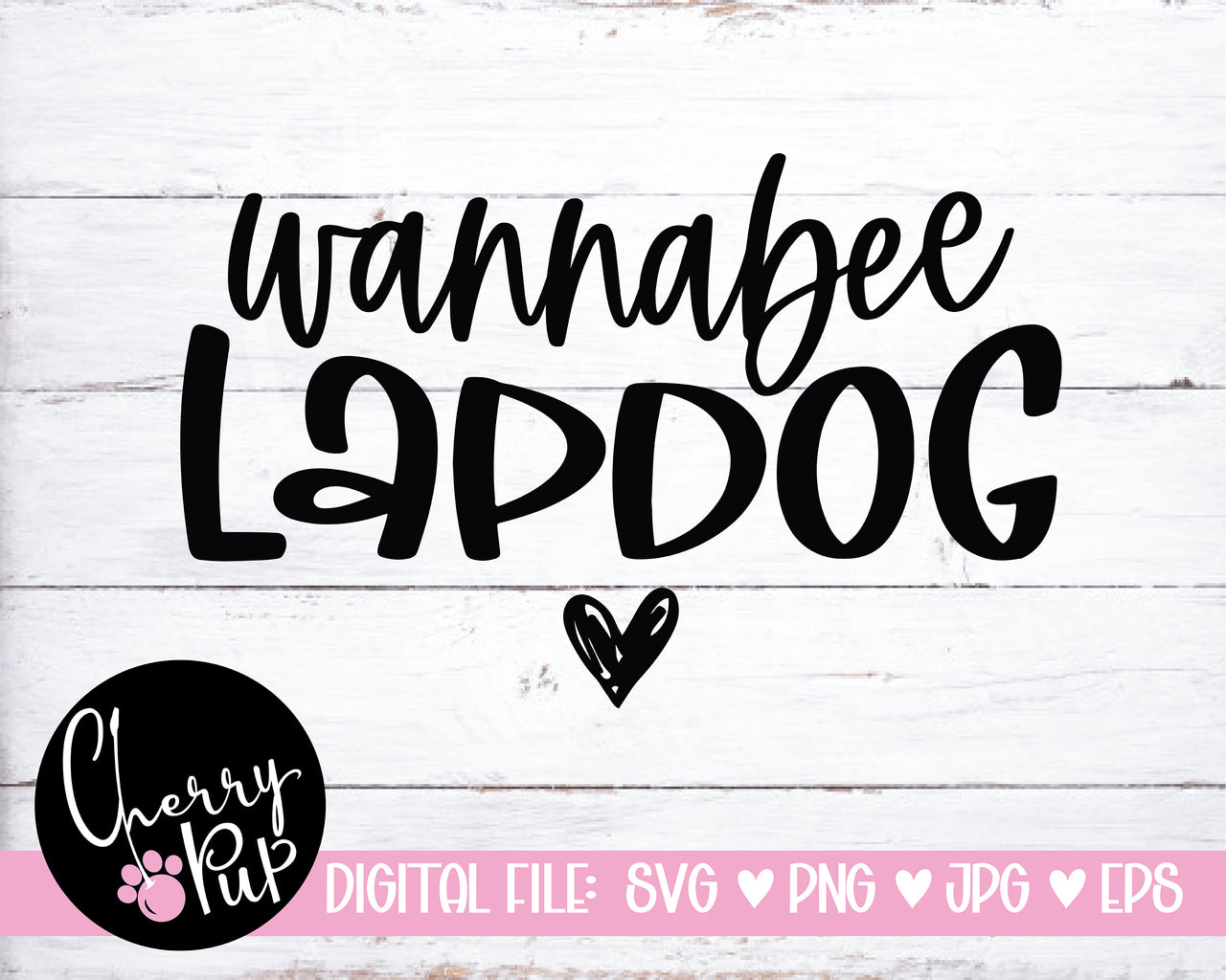 Wannabee Lapdog Dog Bandana SVG