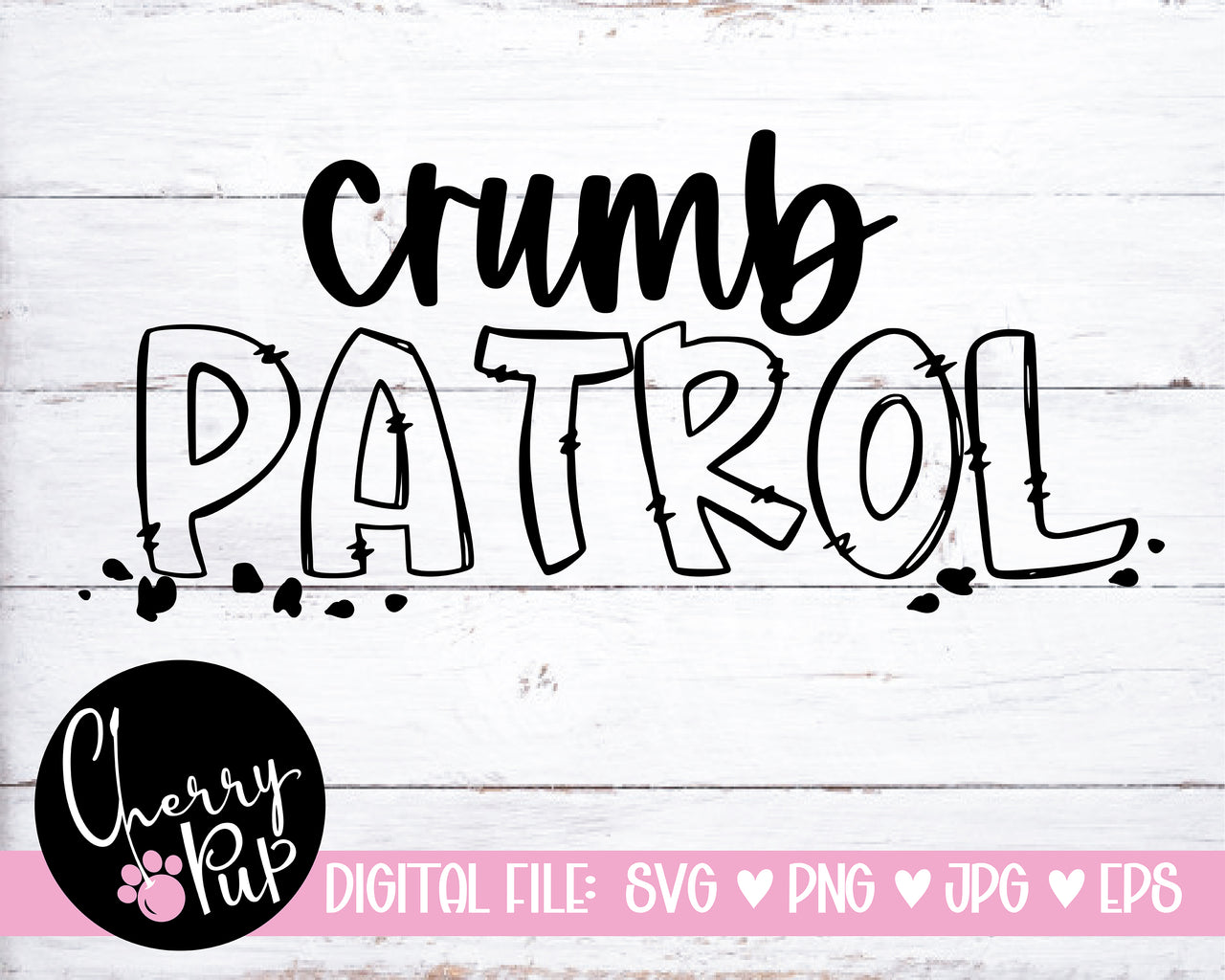 Crumb Patrol Dog Bandana SVG