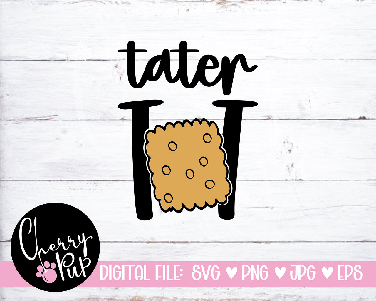 Couch Potato & Tater Tot Dog Bandana and Shirt SVG