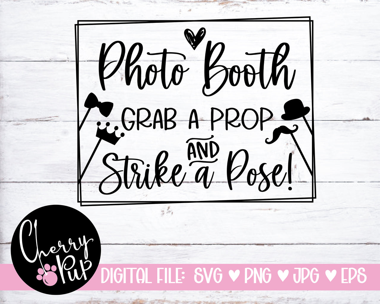 Wedding Photo Booth Sign SVG