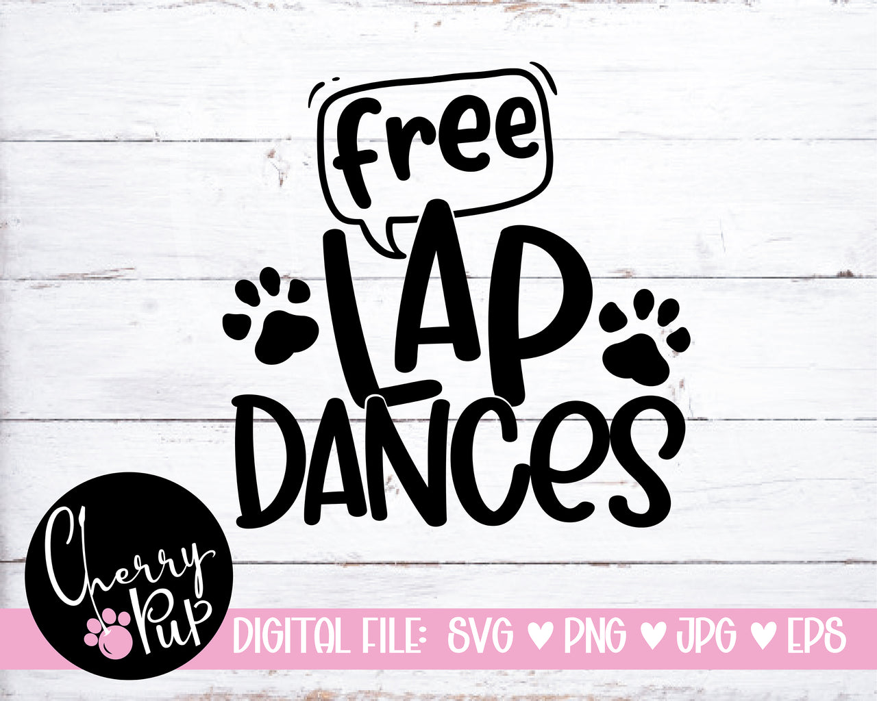 Free Lap Dances Dog Bandana SVG