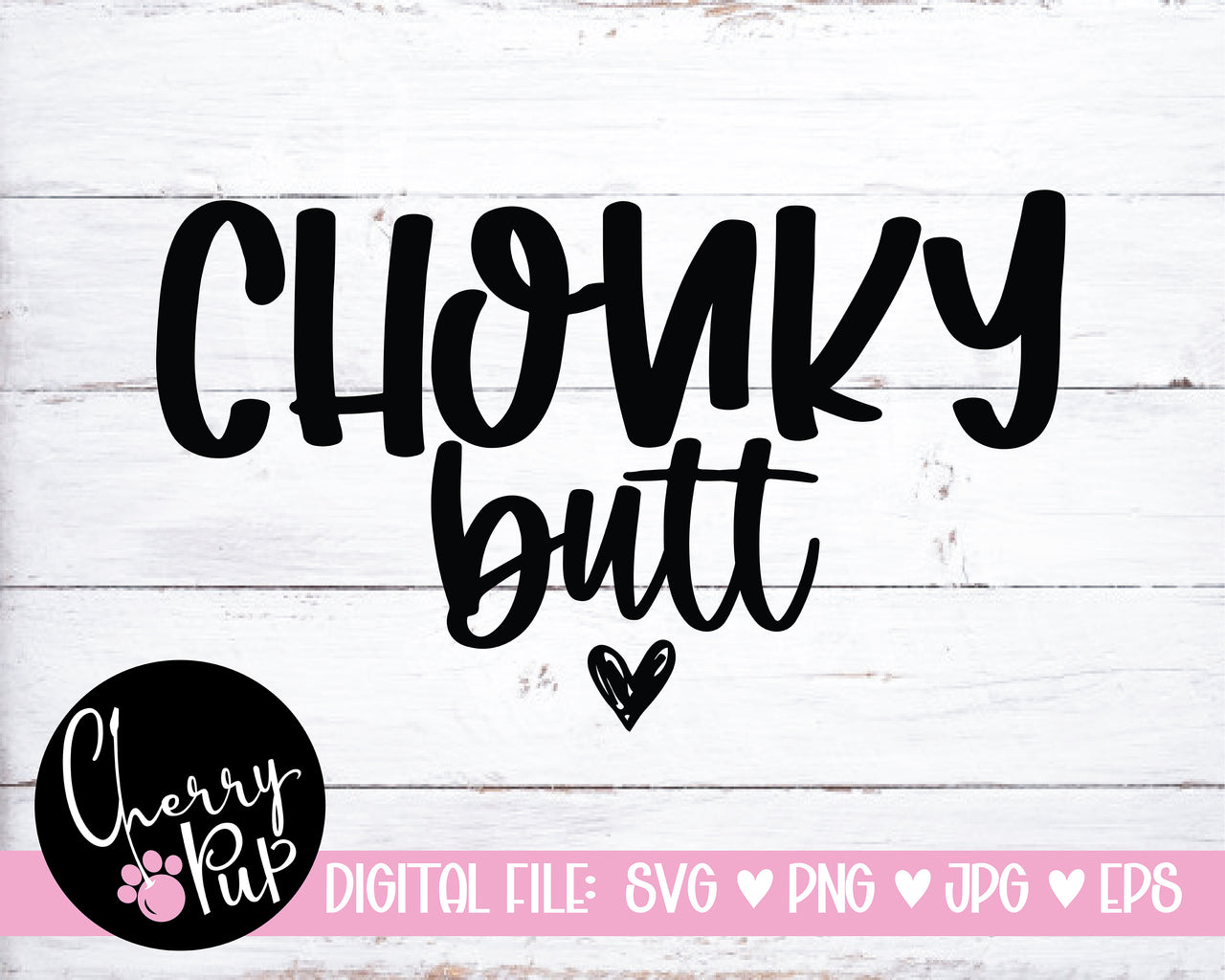 Chonky Butt Dog Bandana SVG