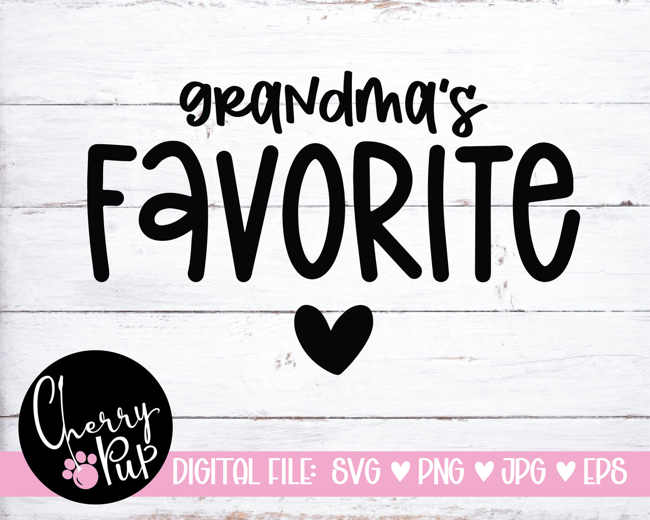 Grandma's Favorite Dog Bandana SVG