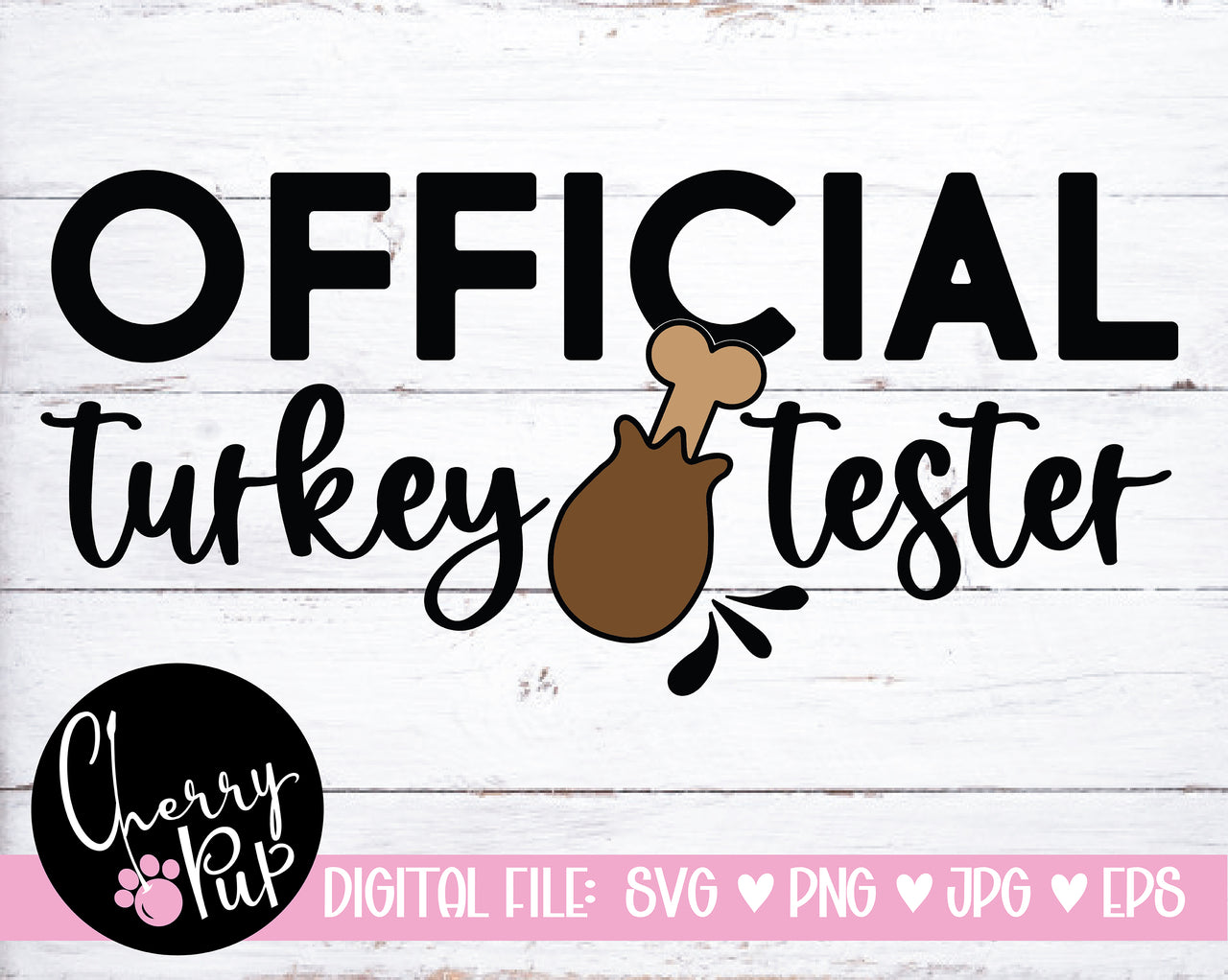 Official Turkey Tester Dog Bandana SVG