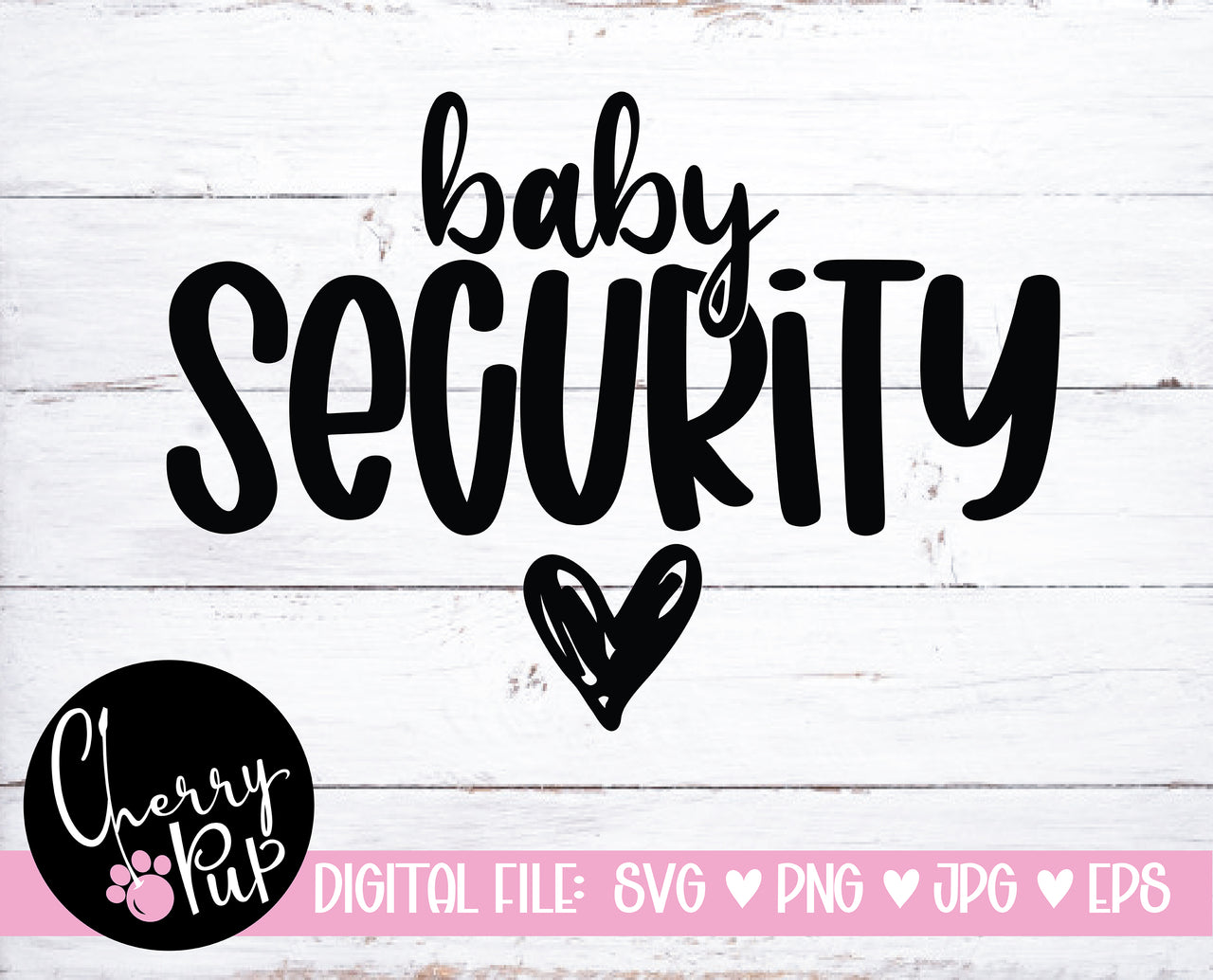 Baby Security Dog Bandana SVG