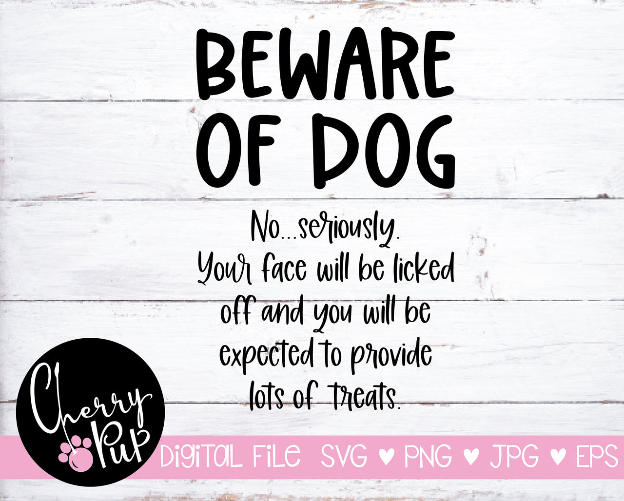 Beware Of Dog Printable Sign