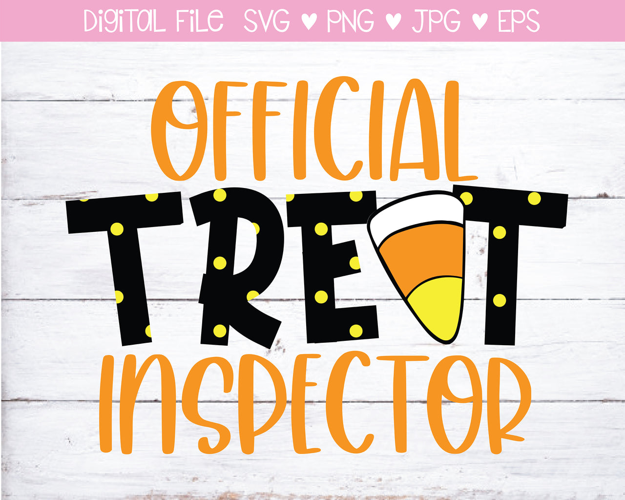 Treat Inspector Dog Bandana SVG