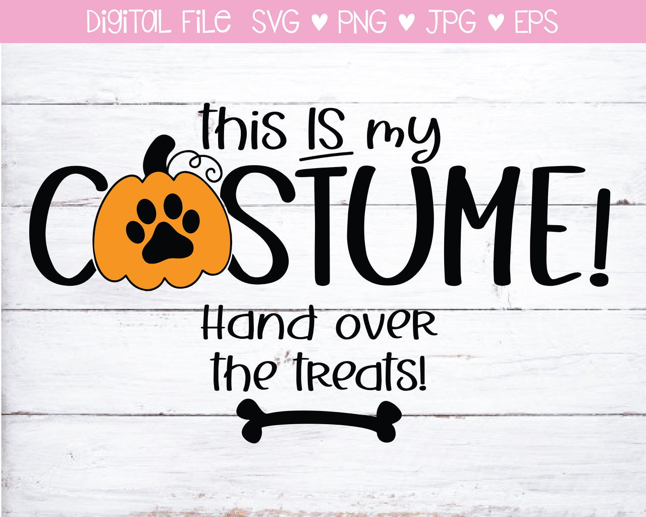 This Is My Costume Dog Bandana SVG