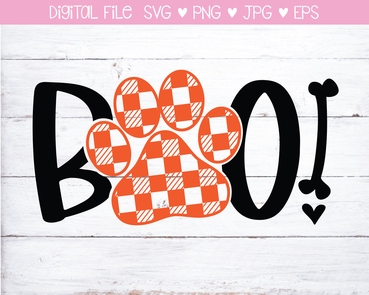 Boo Dog Bandana SVG