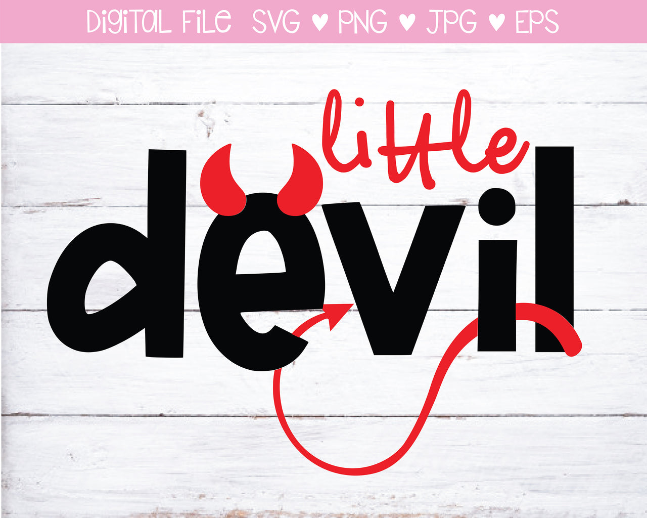 Little Devil Dog Bandana SVG