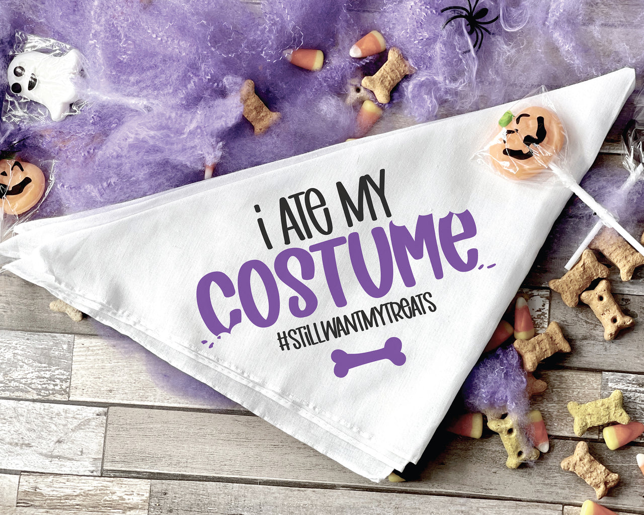 I Ate My Costume Dog Bandana SVG