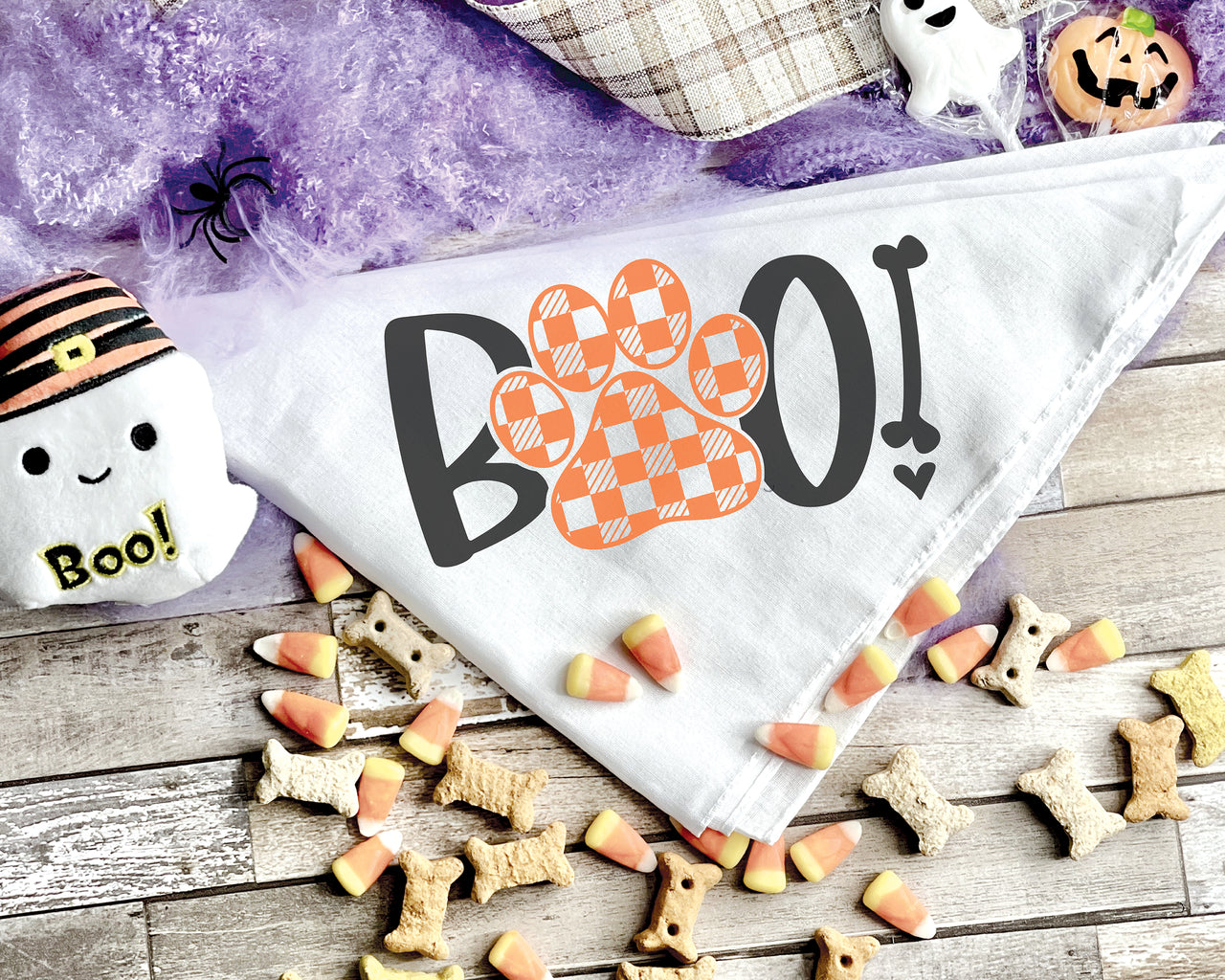 Boo Dog Bandana SVG