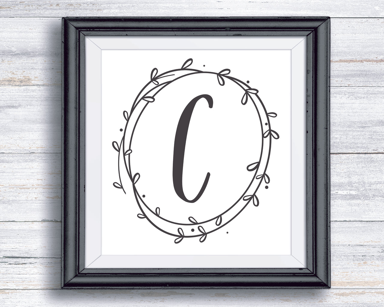 Digital Download Farmhouse Monogram